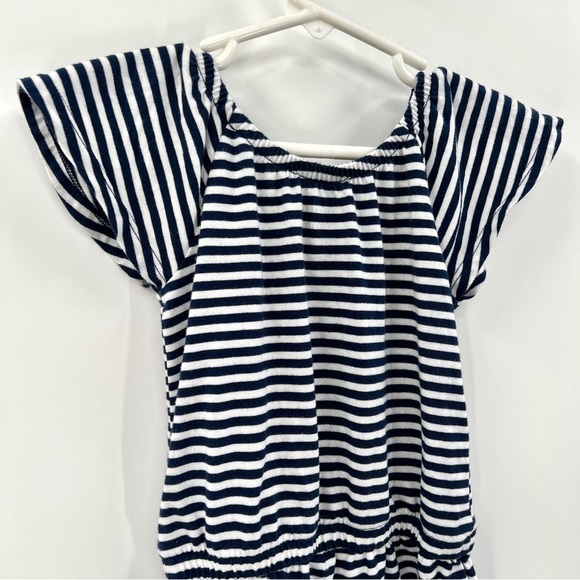 JUMPING BEANS Kid's Blue & White Stripe Lemon Print Casual Romper Size 4T - Picture 7 of 10